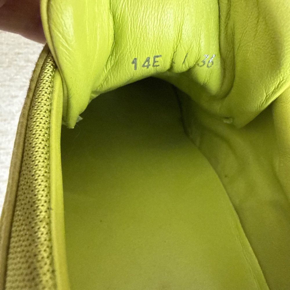Dior B-Dee Cloth Trainers Yellow Green Size 36 - Picture 9 of 11
